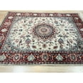 thumbnail image 2 of EORC IE493IV8X10 Hand-Knotted Wool/ silk  Rug, 8' x 10', Ivory Area Rug, 2 of 5