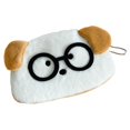 thumbnail image 3 of Estuche para lápices con forma de animal de peluche, bolsa de papelería con cierre de cremallera, adorable estuche de maquillaje para adolescentes y Perro de orejas marrones, 3 of 8