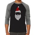 thumbnail image 1 of Men's Raglan Baseball Word Art T-shirt - Santa Claus, 1 of 2