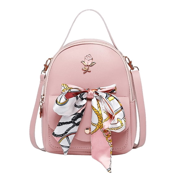 Mini Backpack for Women, PU Leather Small Backpack Cute Mini Daypack Shoulder Bag with Adjustable Shoulder Strap