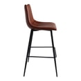 thumbnail image 3 of Moe's Home Collection Alibi 30" Faux Leather Bar Stools in Brown (Set of 2), 3 of 5