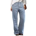 thumbnail image 4 of ASFGIMUJ Women Vintage Fashion Trousers Casual Straight Leg Wide Leg Jeans Denizen Boot Cut Jean Stretcher for Women Denim Short Jean Anorak Jacket Womens Jean Skirts, 4 of 8