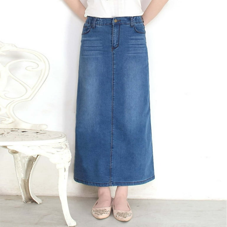 Blphud Womens Midi Skirt Skirts for Women Women's Denim Blphud Womens Midi Skirt Skirts for Women Women's Denim