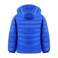 thumbnail image 2 of HILEELANG Toddler Boy（3-10Y) Winter Hooded Puffer Jackets Coats Light Weight Outerwear Royal Blue 4-5 Years, 2 of 8