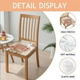 thumbnail image 2 of Pioneer Flower Seat Covers for Dining Room Chairs Set Of 4,Stretch Printed Washable Chair Seat Cover with Elastic Ties and Button,Removable Waterproof Couch Cushion Covers, 2 of 6
