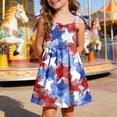 thumbnail image 2 of Linfrsh Baby and Toddler Girl Patriotic Dress, Sizes 12M-5T(Blue,1-2 Years), 2 of 5
