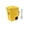 Yellow, variant on JHyouerji Ceramic Coffee Mug with Lid Spoon 3x5x2 Inch,Green Mini Trash Can Shaped Waste Classification Tea Cup for Office Desk Home Daily Drinking