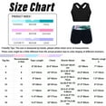 thumbnail image 7 of Zaldita Kids Girls 2Pcs Sports Workout Swimming Outfits Criss Cross Back Tank Top with Athletic Dance Lily 14, 7 of 7