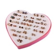 thumbnail image 3 of Pendientes del perno prisionero Salvador de aleación y rhinestone para Mujeres y Niñas 36 Pares, 3 of 6