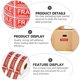 thumbnail image 2 of 150pcs Fragile Label Stickers Handle with Care Shipping Moving Stickers (Red), 2 of 3