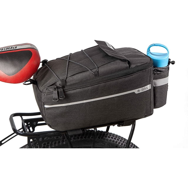 Cycling Bike Rear Rack Bag Insulated Trunk Cooler Bag for Warm or Cold Items,MTB Bike Storage Luggage Pannier Bag