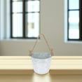 thumbnail image 6 of CIMAXIC Decorative Iron Hanging Flower Pot with Rope for Home Wall Plant Storage, 6 of 7