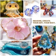 Epoxy Resin Kit 78OZ,Newly Formulated Crystal Clear Epoxy Resin, Strong, Bubble-Free, Anti-Yellowing Art Resin That, Suitable for Casting, DIY, Molds, Jewelry, Easy to Mix 1:1 Ratio
