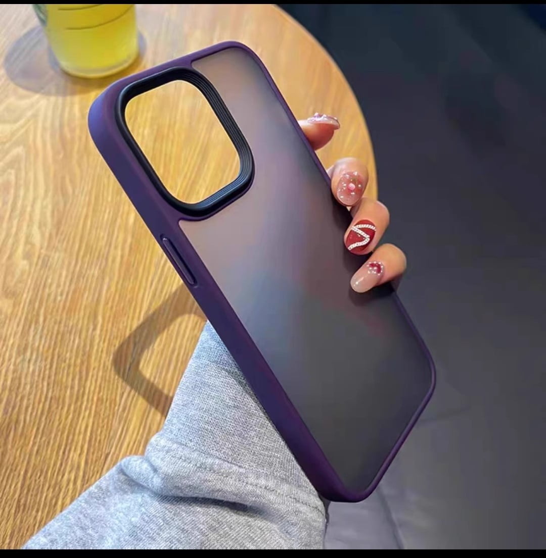Phone Case for Apple 15 Skin Sense Phone Case Frosted Semitransparent IPhone14 Anti-Fingerprint 13ProMax Protective Case Xr