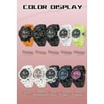 thumbnail image 6 of Women's Sport Watch Digital Waterproof Watches Military Watches Analog Outdoor Wrist Watch LED Luminous Alarm Stopwatch Dual Time Wristwatch, 6 of 7