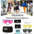 thumbnail image 4 of Gafas Deportivas Polarizadas GIEADUN para Ciclismo y Béisbol con 3 Lentes, 4 of 6