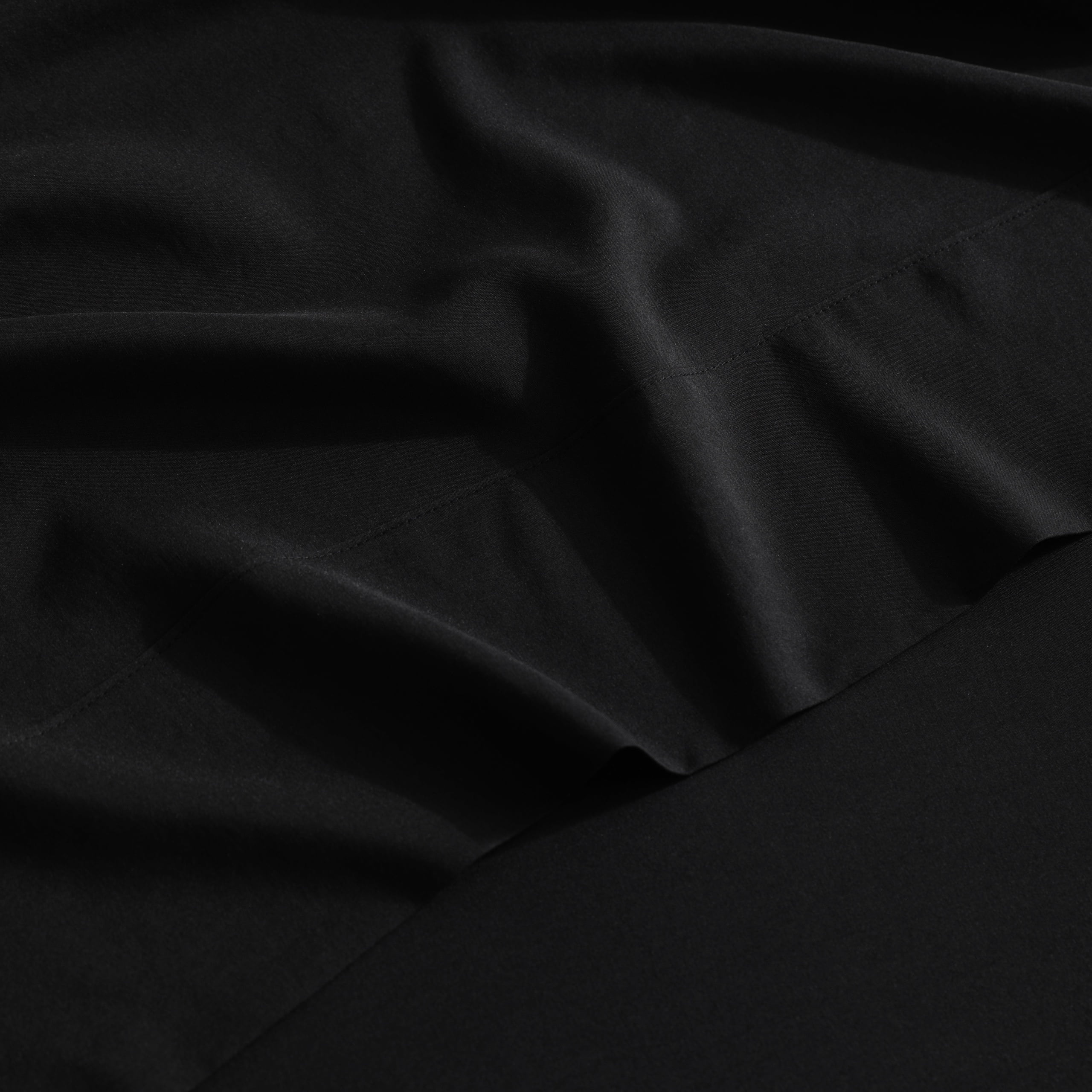 Ultra Soft Bamboo Sheet Set of 3, Durable and Cooling Bamboo Fiber Bed Sheet Set, Twin, 1 Flat Sheet +1 Fitted Sheet +1 Pillowcases, Black