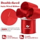 thumbnail image 2 of Cinta decorativa HUIHUANG con alambre rojo satinado de 6 cm x 9 m, 2 of 7