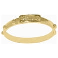 thumbnail image 1 of Precious Stars 14K Yellow Gold Religious Guadalupe Studded Wedding Band, 1 of 6