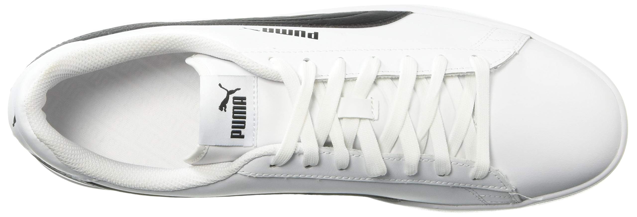 PUMA Men's Smash V2 Casual Sneaker - White or Black Mens Tennis Shoes (White/Black, 8) - image 5 of 8