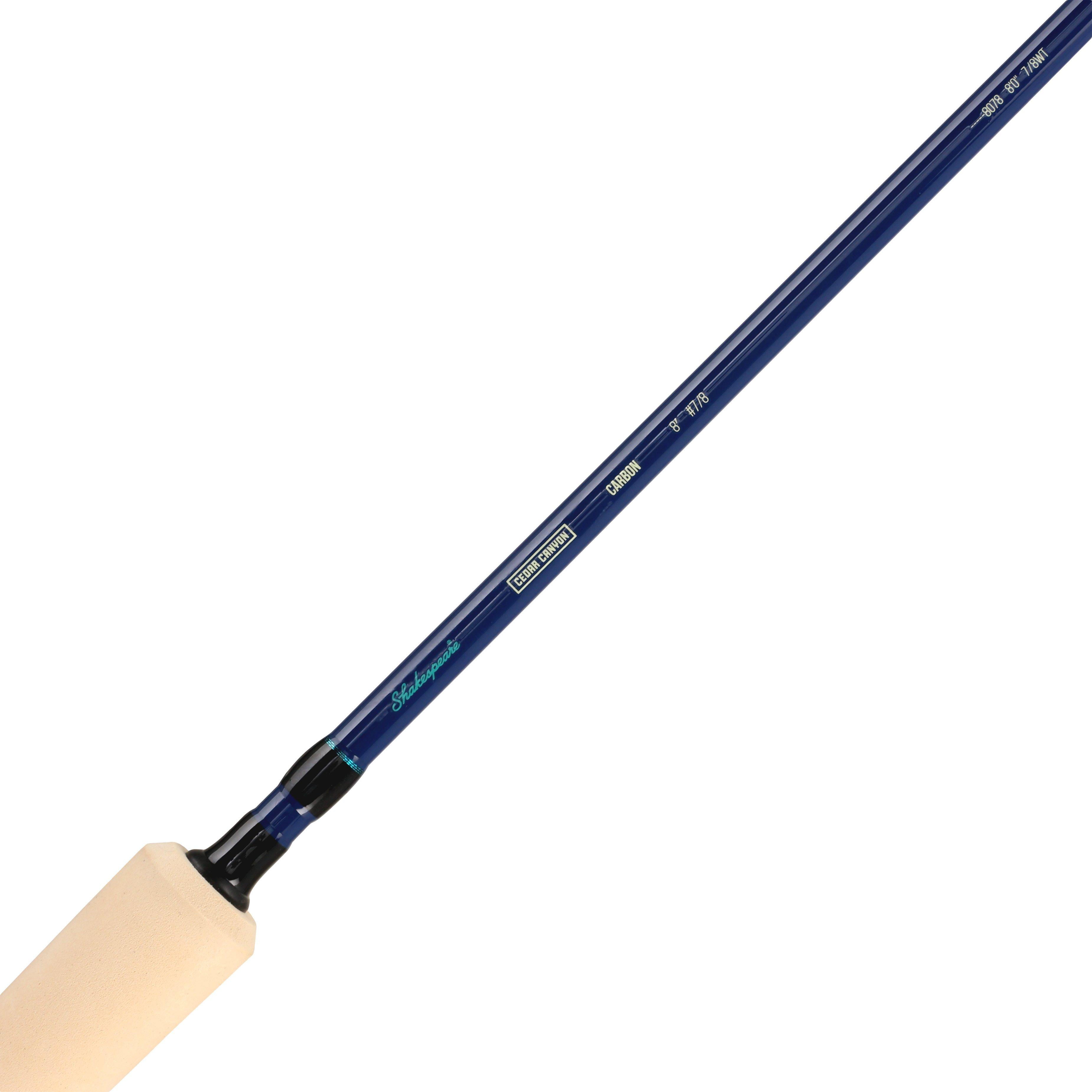 Shakespeare 8' Cedar Canyon Carbon Fly Rod, 7 / 8 wt Fly Fishing Rod