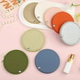 thumbnail image 2 of RAGUPEL Hand Mirror Compact Round Shape Hand Mirror Travel Essential Handheld Mirror Pink, 2 of 7
