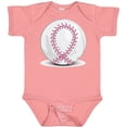 thumbnail image 3 of Inktastic Pink Breast Cancer Ribbon Baseball Boys or Girls Baby Bodysuit, 3 of 5