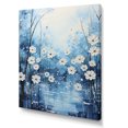 thumbnail image 2 of Designart "Winters Flowers Beauty Pointillism" Landscape & Nature Wall Art Living Room, 2 of 5