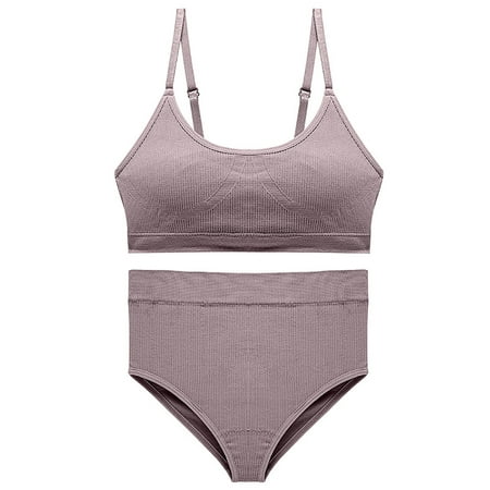 

Mrat Balconette Bra Women Wireless Bra Full-coverage Ladies Bra Seamless Large Size Backing Sling Traceless Gathered Back Underwear Wirefree Bras for Women