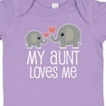 thumbnail image 4 of Inktastic My Aunt Loves Me Niece Nephew Elephant Boys or Girls Baby Bodysuit, 4 of 5