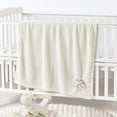 thumbnail image 4 of CREVENT Cute Cozy Fluffy Warm Baby Blanket Nap Throws for Girls Boys Infants, Baby Shower Birthday Newborn's Gift, Ivory Butterfly, 30''X40'', 4 of 6
