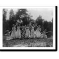 thumbnail image 2 of Historic Framed Print, [Eight women and one child(?) performing Greek dance outdoors, Washington, D.C. area], 17-7/8" x 21-7/8", 2 of 9