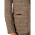 thumbnail image 6 of Marc Darcy Ted Tweed Check Blazer, Brown, 6 of 10