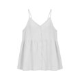 thumbnail image 5 of Linen Tank Tops for Women Summer Solid Spaghetti Strap Button down V Neck Camisole Lightweight Tank Top Size L, 5 of 5