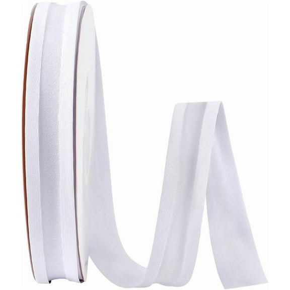 27 Yards Double Fold Bias Tape for Sewing 3/4 inch Bias Binding White Polycotton Bias Binding Tape Continuous Bias Tape DIY Garment for Craft Sewing Seaming Hemming Piping Quilting