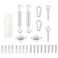 thumbnail image 1 of vidaXL 9 Piece Sunshade Sail Accessory Set Stainless Steel, 1 of 5