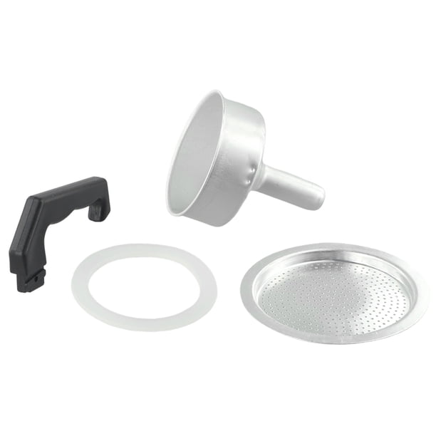 Accessoires Moka Aluminium Lot Pièces De Rechange Pour Cafetière Moka - Poignée, Joint, Entonnoir - Pour 1, 3, 6, 9, 12 Tasses Filtre The Pour Tasse