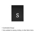 thumbnail image 4 of Clothing Sewing Size Label, S Sizes Woven Embroidered Label Black for Clothes Garment, Pack of 100, 4 of 6