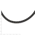 thumbnail image 3 of Stainless Steel Polished Black Ip-plated Double Curb Chain Necklace, 3 of 7