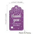 thumbnail image 5 of Inkdotpot Real Silver Foil ThankYou From The New Wedding Tags Favor Hang Paper Tags 50 Pack, 5 of 6