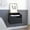Black, variant on Light Grey Single-Drawer - Wall-Mounted Floating Effect - Bedroom or Living Room - Discrete Storage and Dual-Tiered Surfaces