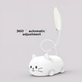 thumbnail image 2 of LED Lamp Light Cute Cat Design Reading Light Flexible Neck Night Bed Lamp 9*7*18CM Solid Color  Blue, 2 of 3