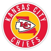 Kansas City Chiefs 15" State Circle Sign