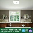 thumbnail image 6 of Akicon Bathroom Exhaust Fan with Light, Dimmable 3CCT LED Light with Night Light Bathroom Fans for Ceiling, 90 CFM, 1.5 Sones Ventilation Fan for Home, Square, White, 6 of 10