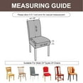 thumbnail image 4 of 4-Piece Stretch Dining Chair Covers, Washable and Removable Fabric Protective Covers, Suitable for Kitchens, Dining Rooms, Offices,  Party Decorations, 4 of 6