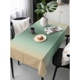 thumbnail image 6 of Sage Green Yellow Ombre Table Cloth, Waterproof Tablecloth for Rectangle Tables, Farmhouse Modern Gradient Art Reusable Washable Fabric Table Cover for Restaurant Kitchen Dining Tables 54"x108", 6 of 9