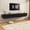 High-gloss Black, variant on ANPOO 94.5''Minimalist Floating TV Stand, Modern Wall-Mounted Media Console with Rounded Edge Hidden Handle & 4 Drawers for Wall-mounted TV Up to 110'', High-gloss Black