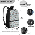 thumbnail image 5 of KUIFORTI Cute Otter Bookbag For Girls Middle School Backpack For Boys 12-14 Anti Theft Zipper Shoulder Bag with Front Compartment Study Accessories Organizer Bookbag for Students, 5 of 6