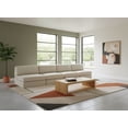 thumbnail image 3 of Meridian Furniture Beckham Beige Durable Linen Textured Fabric Modular Sofa, 3 of 13