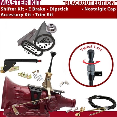 American Shifter 4L60E Shifter Kit 6 in. E Brake Cable Clevis Trim Kit Dipstick for D4487